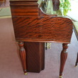 1950 Mason & Hamlin console piano, flame mahogany - Upright - Console Pianos